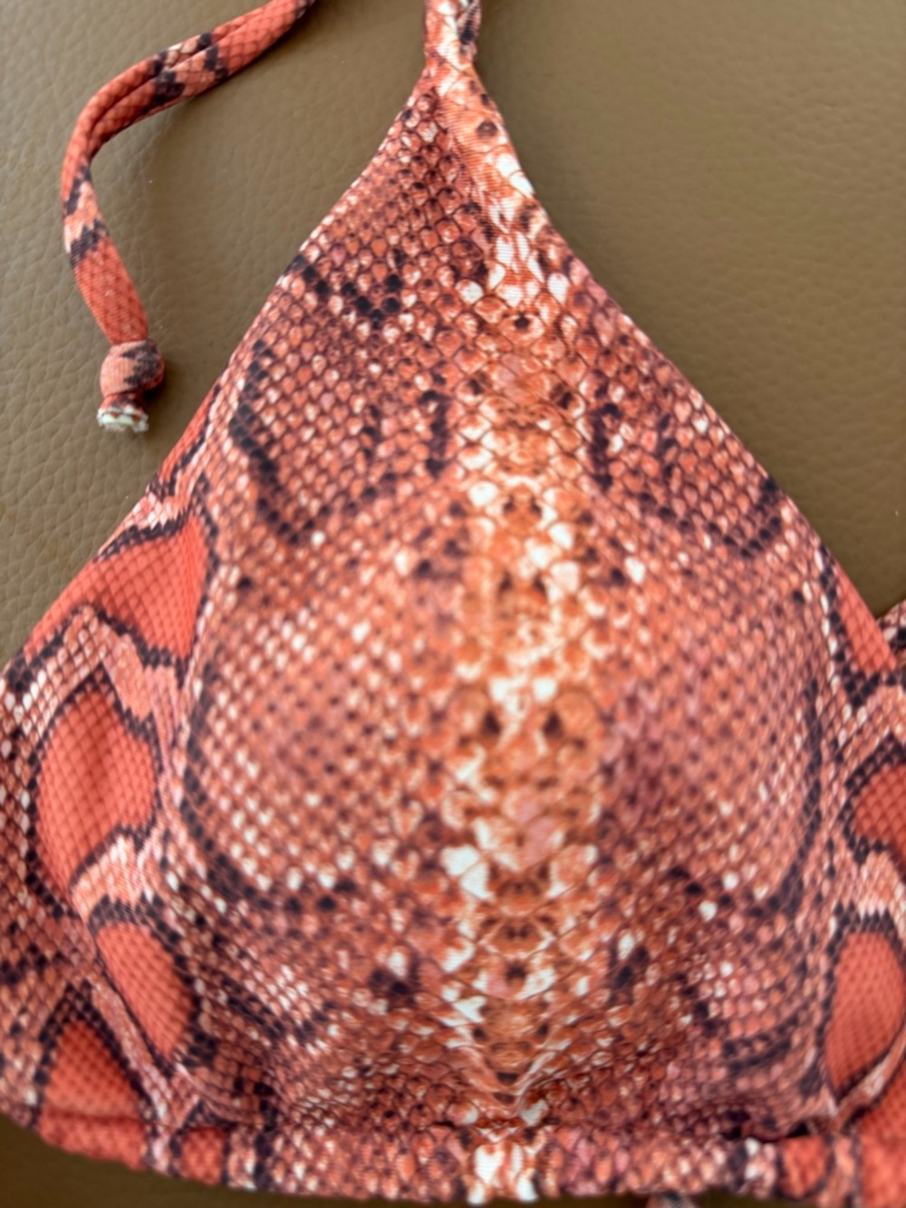 Brazilian Snake Print Bikini Set | Adjustable String |Size M Animal Print - Picture 3 of 6